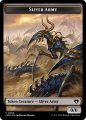 Sliver Army // Sliver Double-Sided Token [Commander Masters Tokens] | The Time Vault CA