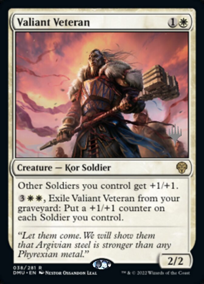 Valiant Veteran (Promo Pack) [Dominaria United Promos] | The Time Vault CA