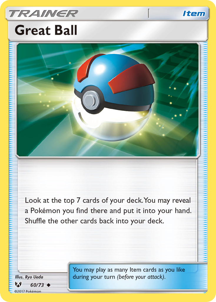 Great Ball (60/73) [Sun & Moon: Shining Legends] | The Time Vault CA