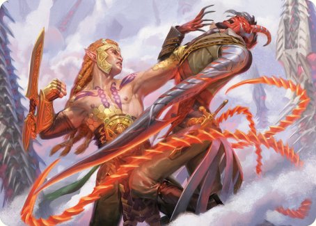 Tyvar's Stand Art Card [Phyrexia: All Will Be One Art Series] | The Time Vault CA