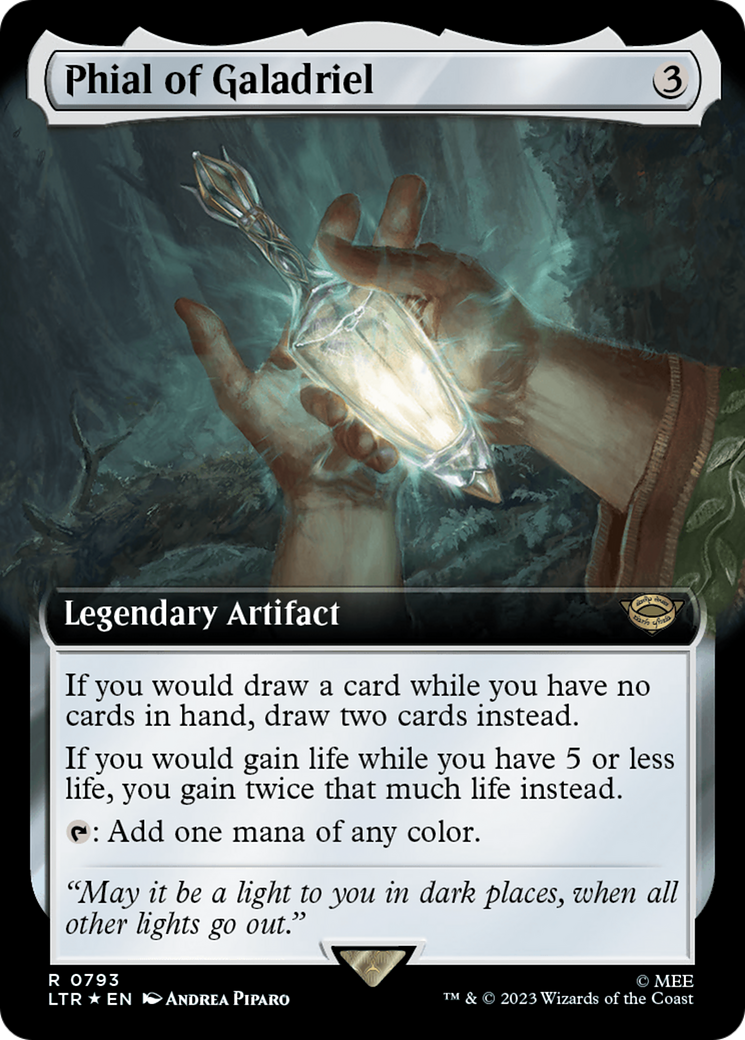 Phial of Galadriel (Extended Art) (Surge Foil) [The Lord of the Rings: Tales of Middle-Earth] | The Time Vault CA