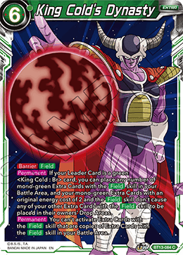 King Cold's Dynasty (Common) (BT13-084) [Supreme Rivalry] | The Time Vault CA