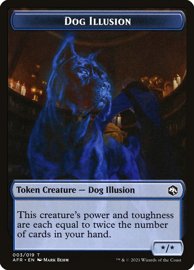 Angel // Dog Illusion Double-Sided Token [Dungeons & Dragons: Adventures in the Forgotten Realms Tokens] | The Time Vault CA