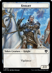 Eldrazi // Knight Double-Sided Token [Commander Masters Tokens] | The Time Vault CA