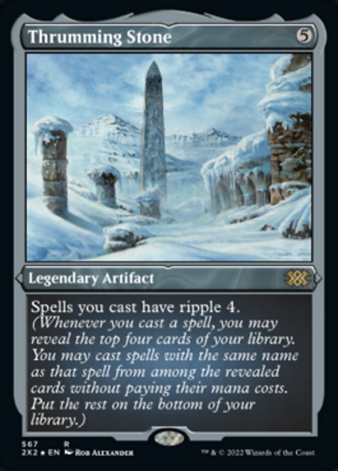 Thrumming Stone (Foil Etched) [Double Masters 2022] | The Time Vault CA
