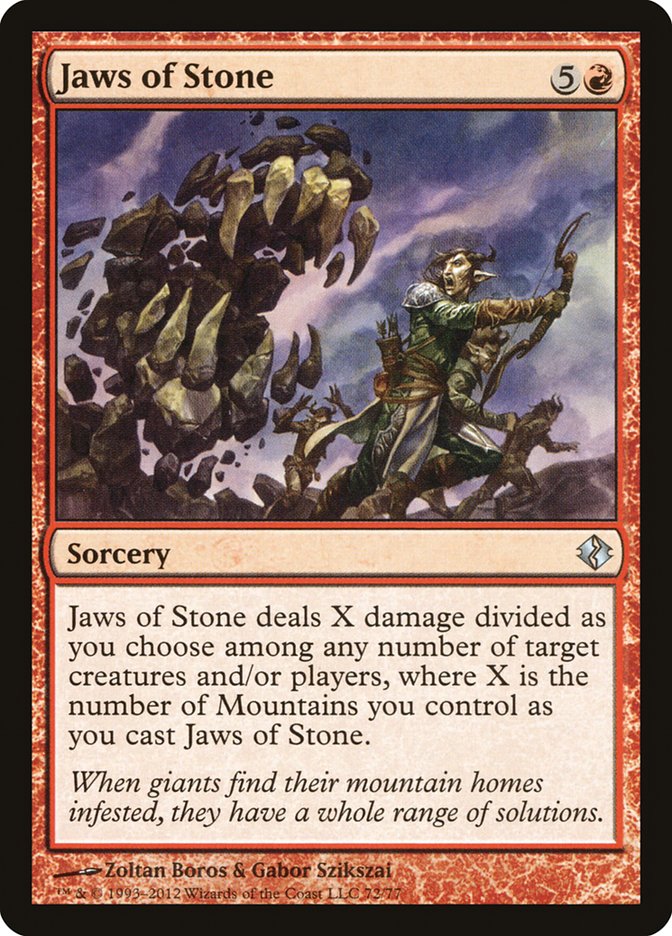 Jaws of Stone [Duel Decks: Venser vs. Koth] | The Time Vault CA