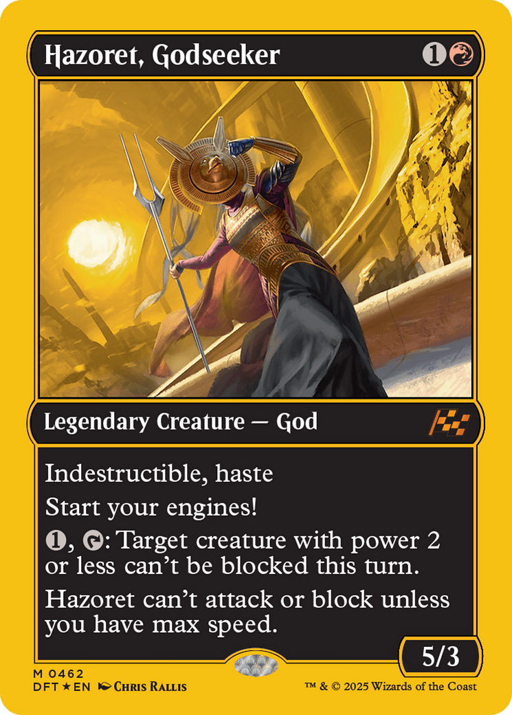 Hazoret, Godseeker (First-Place Foil) [Aetherdrift] | The Time Vault CA