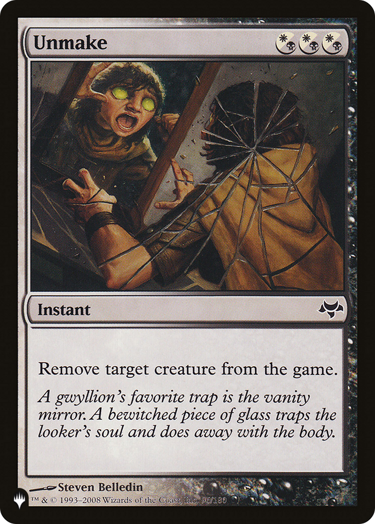 Unmake [The List] | The Time Vault CA