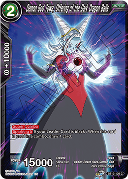 Demon God Towa, Offering of the Dark Dragon Balls (Common) (BT13-139) [Supreme Rivalry] | The Time Vault CA