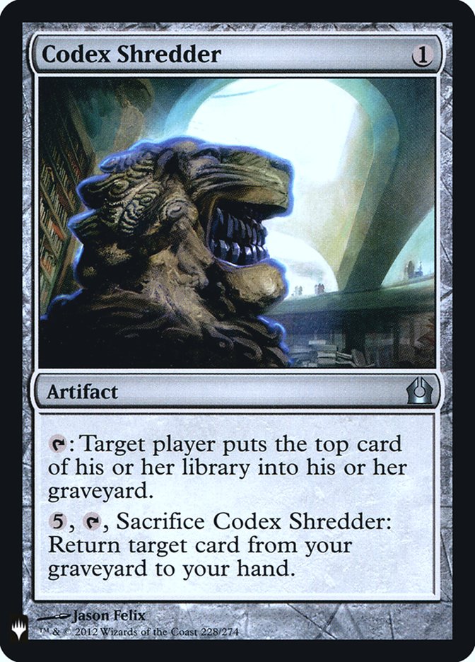 Codex Shredder [Mystery Booster] | The Time Vault CA