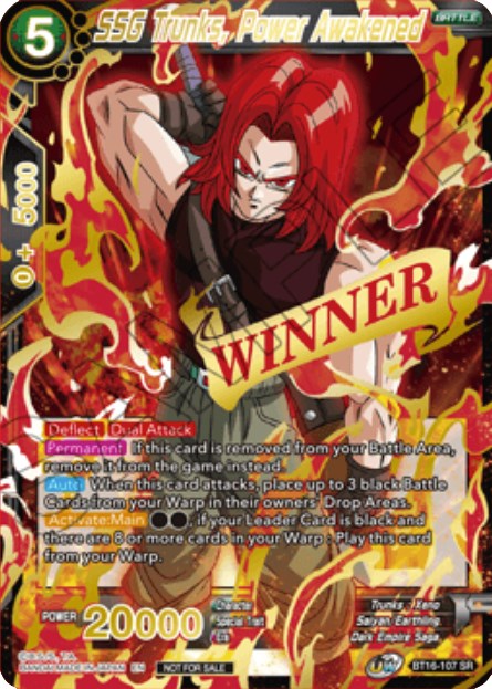 SSG Trunks, Power Awakened (Event Pack 10) (BT16-107) [Tournament Promotion Cards] | The Time Vault CA