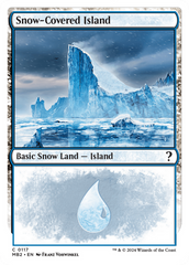 Snow-Covered Island (White Border) [Mystery Booster 2] | The Time Vault CA