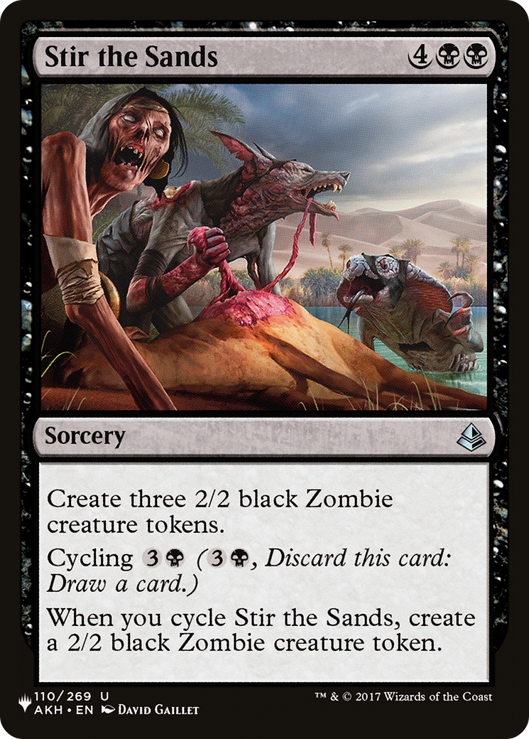 Stir the Sands [The List] | The Time Vault CA