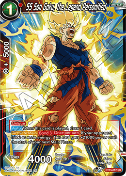 SS Son Goku, the Legend Personified (BT13-012) [Supreme Rivalry] | The Time Vault CA