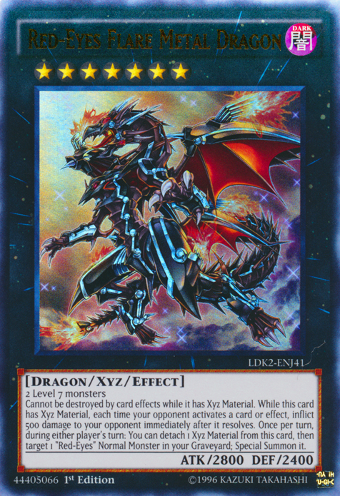 Red-Eyes Flare Metal Dragon [LDK2-ENJ41] Ultra Rare | The Time Vault CA