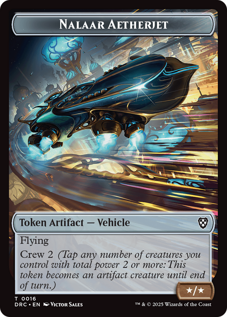 Golem (0013) // Nalaar Aetherjet Double-Sided Token [Aetherdrift Tokens] | The Time Vault CA