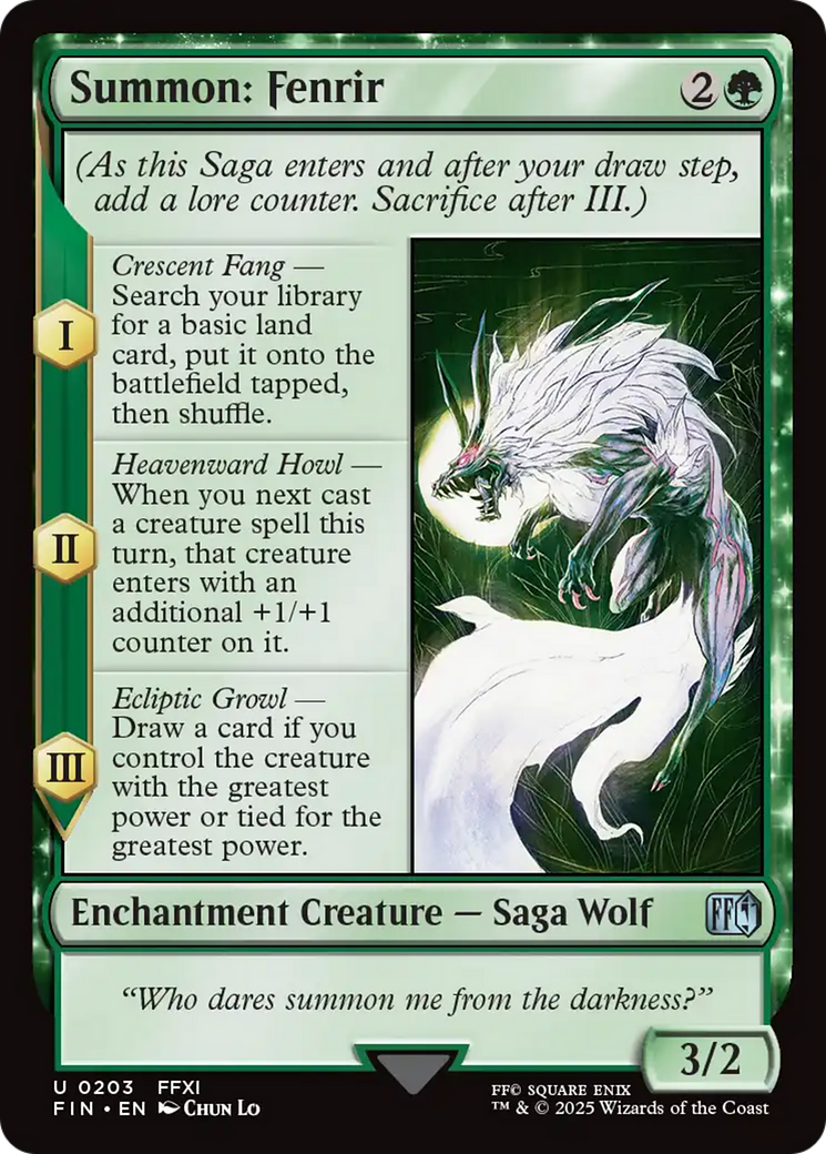 Summon: Fenrir [FINAL FANTASY] | The Time Vault CA