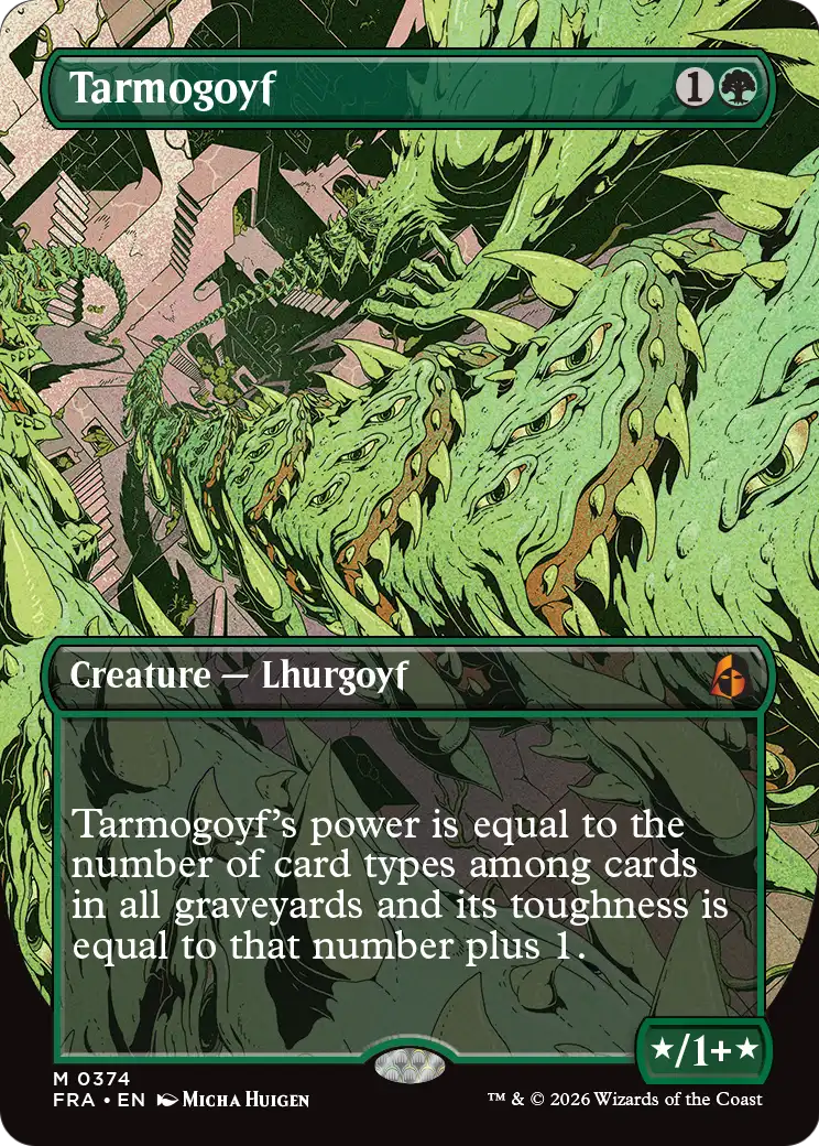 Tarmogoyf (Borderless) [Reality Fracture] | The Time Vault CA
