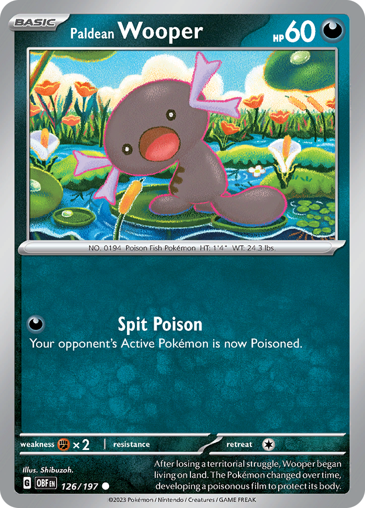 Paldean Wooper (126/197) [Scarlet & Violet: Obsidian Flames] | The Time Vault CA