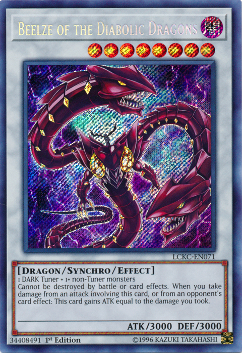 Beelze of the Diabolic Dragons [LCKC-EN071] Secret Rare | The Time Vault CA