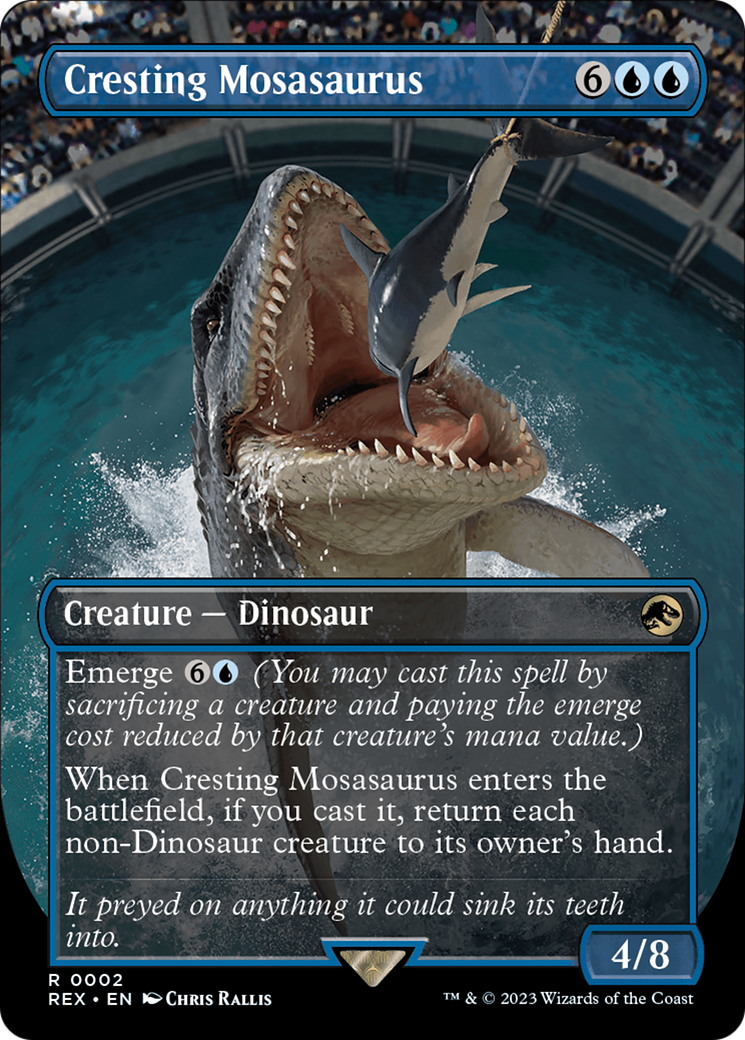 Cresting Mosasaurus (Borderless) [Jurassic World Collection] | The Time Vault CA