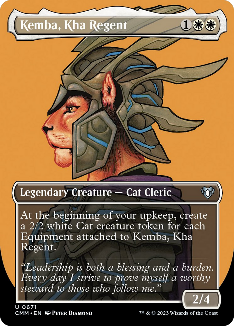 Kemba, Kha Regent (Borderless Profile) [Commander Masters] | The Time Vault CA