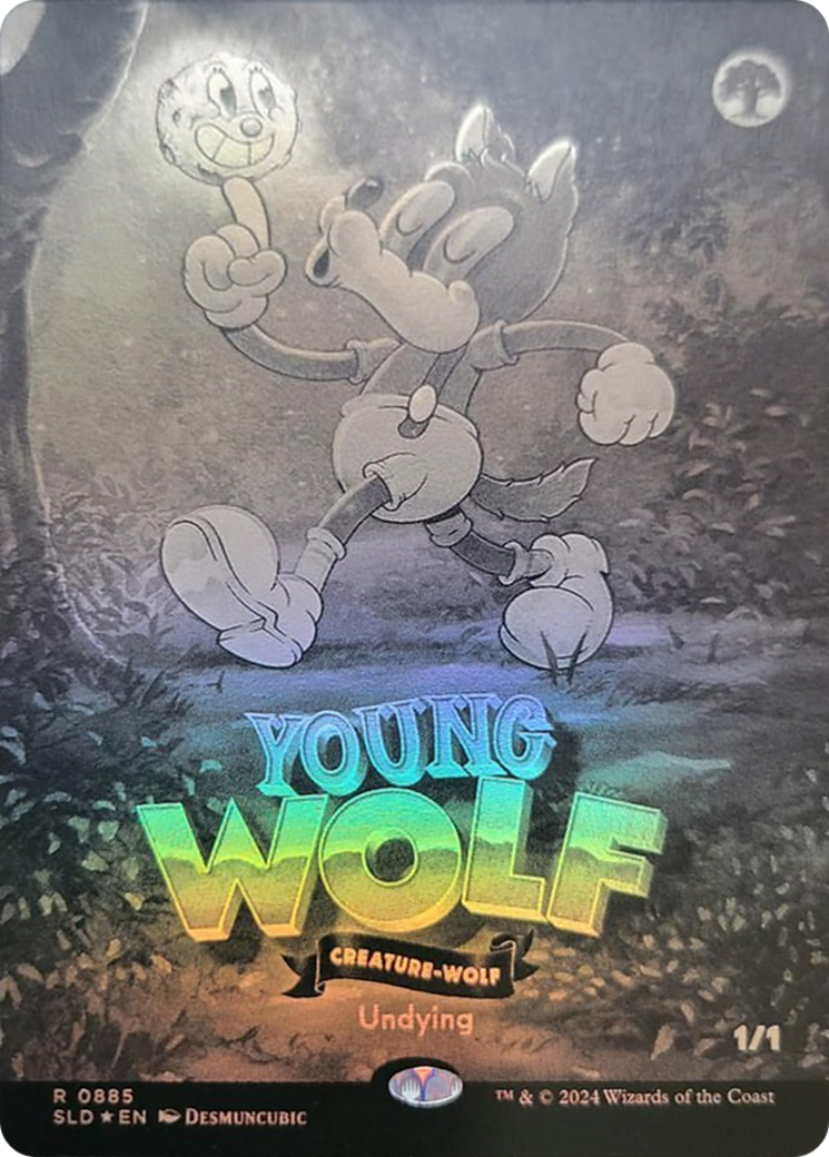 Young Wolf (Black & White Foil) [Secret Lair Drop Series] | The Time Vault CA