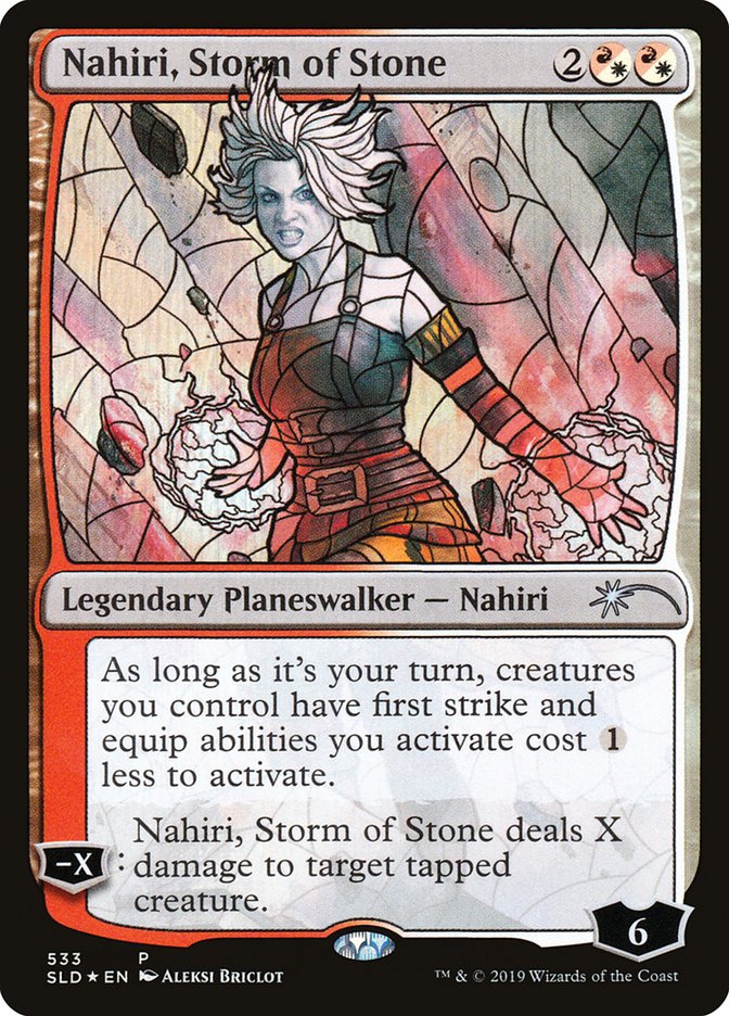 Nahiri, Storm of Stone (Stained Glass) [Secret Lair Drop Promos] | The Time Vault CA