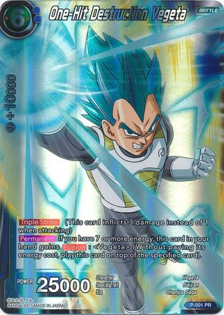 One-Hit Destruction Vegeta (P-001) [Promotion Cards] | The Time Vault CA