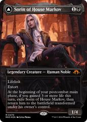 Sorin of House Markov // Sorin, Ravenous Neonate (Borderless) (Textured Foil) [Modern Horizons 3] | The Time Vault CA