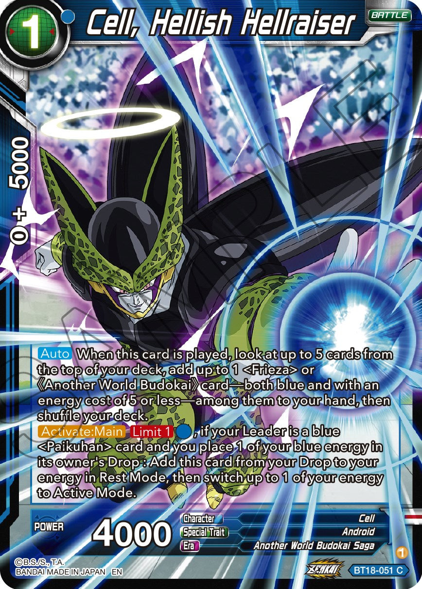 Cell, Hellish Hellraiser (BT18-051) [Dawn of the Z-Legends] | The Time Vault CA