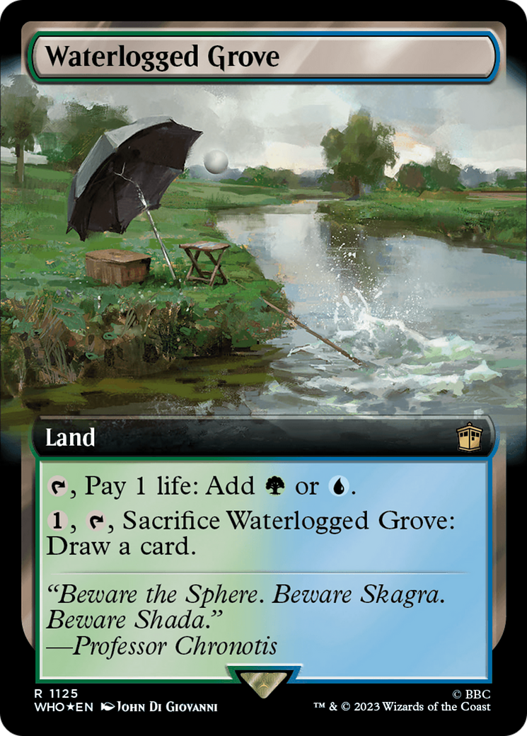 Waterlogged Grove (Extended Art) (Surge Foil) [Doctor Who] | The Time Vault CA