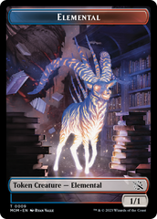 Elemental (9) // Teferi's Talent Emblem Double-Sided Token [March of the Machine Tokens] | The Time Vault CA