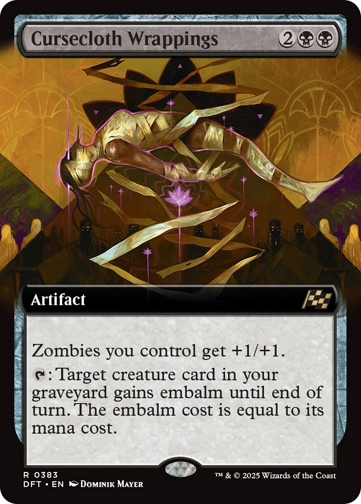 Cursecloth Wrappings (Extended Art) [Aetherdrift] | The Time Vault CA
