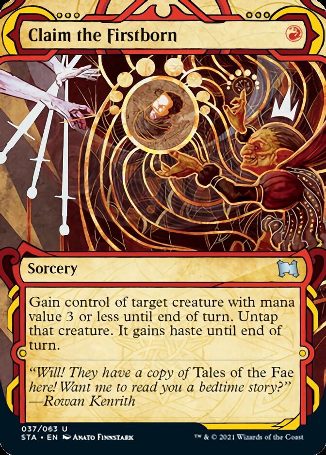 Claim the Firstborn (Foil Etched) [Strixhaven: Mystical Archive] | The Time Vault CA