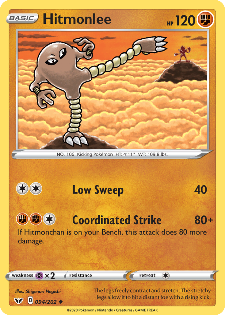 Hitmonlee (094/202) [Sword & Shield: Base Set] | The Time Vault CA