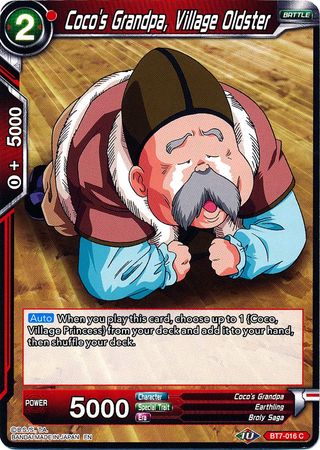 Coco's Grandpa, Village Oldster (BT7-016) [Assault of the Saiyans] | The Time Vault CA