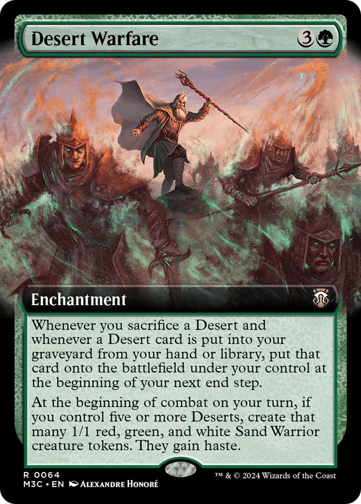 Desert Warfare (Extended Art) [Modern Horizons 3 Commander] | The Time Vault CA