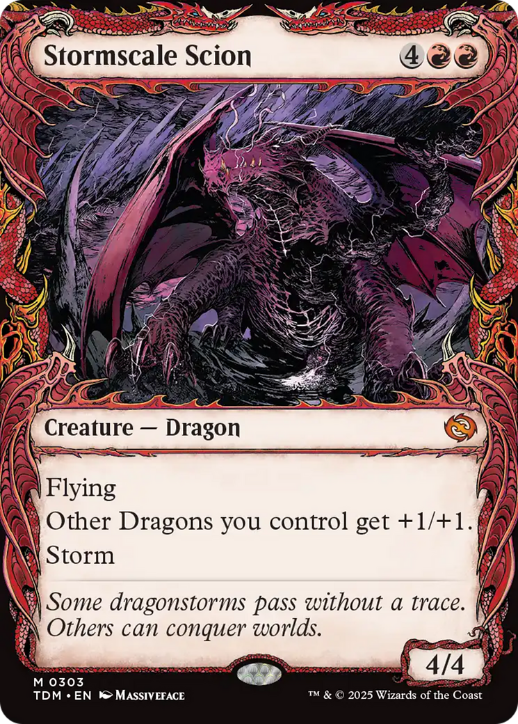 Stormscale Scion (Showcase) [Tarkir: Dragonstorm] | The Time Vault CA