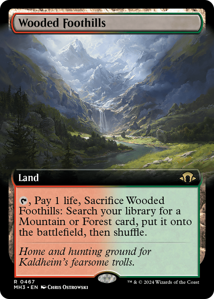 Wooded Foothills (Extended Art) [Modern Horizons 3] | The Time Vault CA