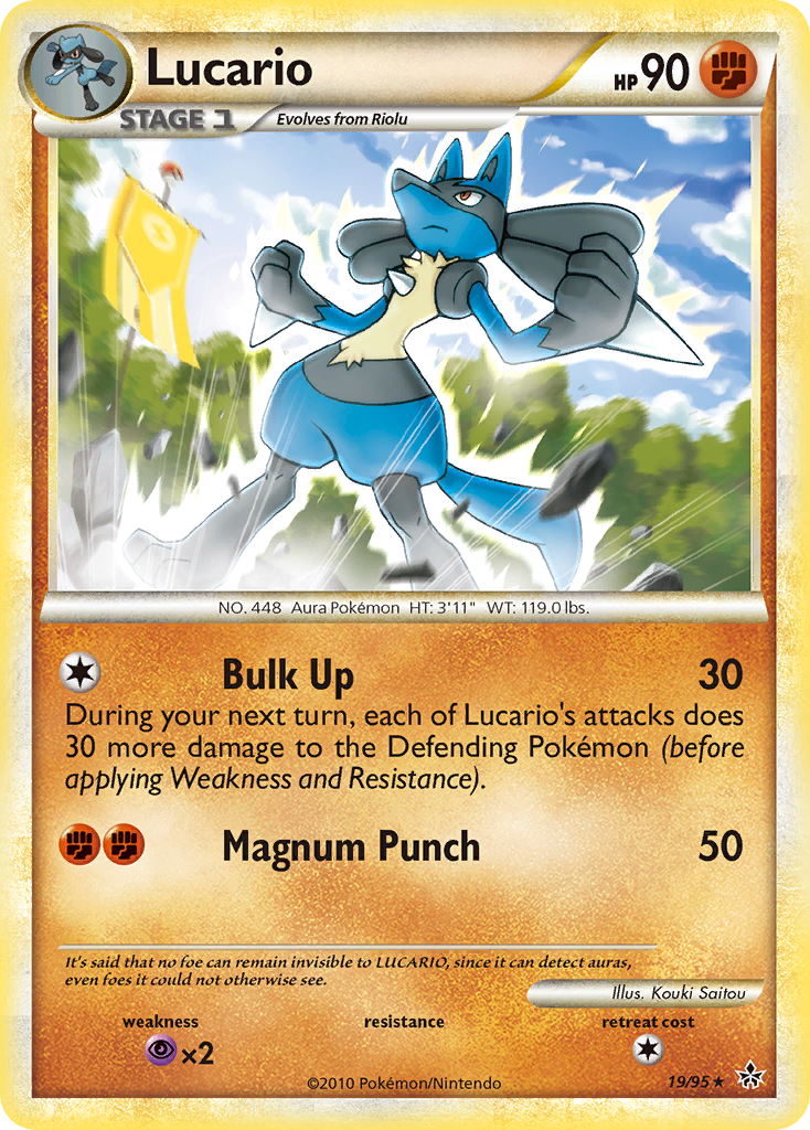 Lucario (19/95) [HeartGold & SoulSilver: Unleashed] | The Time Vault CA