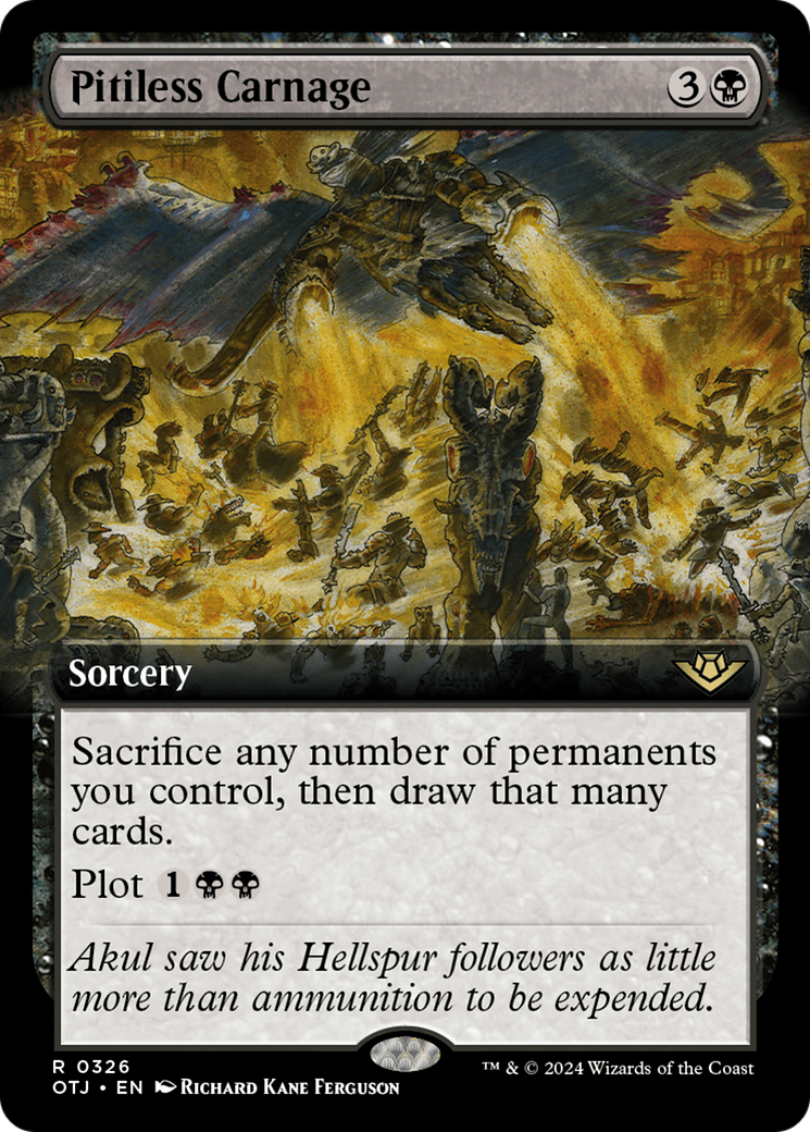 Pitiless Carnage (Extended Art) [Outlaws of Thunder Junction] | The Time Vault CA