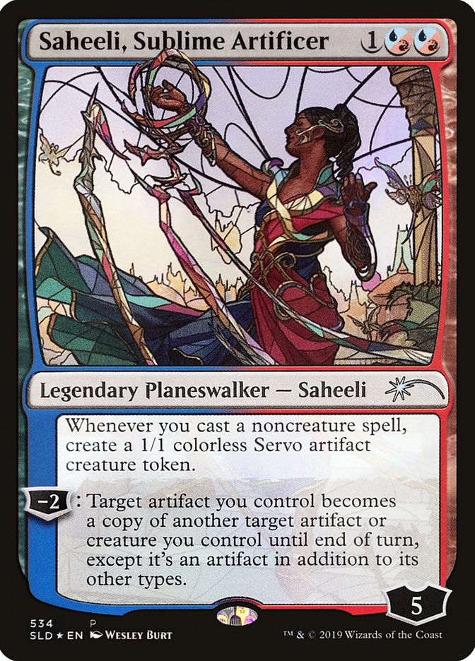 Saheeli, Sublime Artificer (Stained Glass) [Secret Lair Drop Promos] | The Time Vault CA