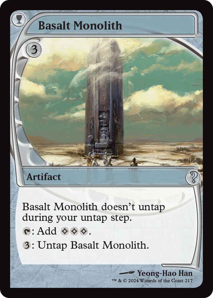 Basalt Monolith (Future Sight) [Mystery Booster 2] | The Time Vault CA