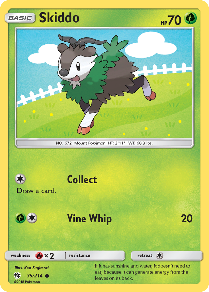 Skiddo (35/214) [Sun & Moon: Lost Thunder] | The Time Vault CA