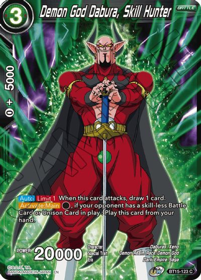 Demon God Dabura, Skill Hunter (BT15-123) [Saiyan Showdown] | The Time Vault CA