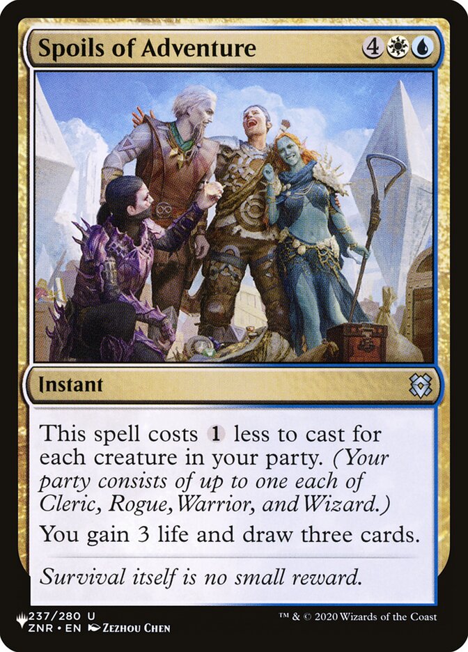 Spoils of Adventure [The List] | The Time Vault CA