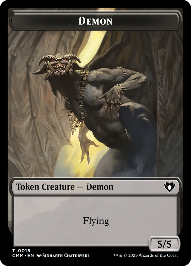 Demon Token [Commander Masters Tokens] | The Time Vault CA