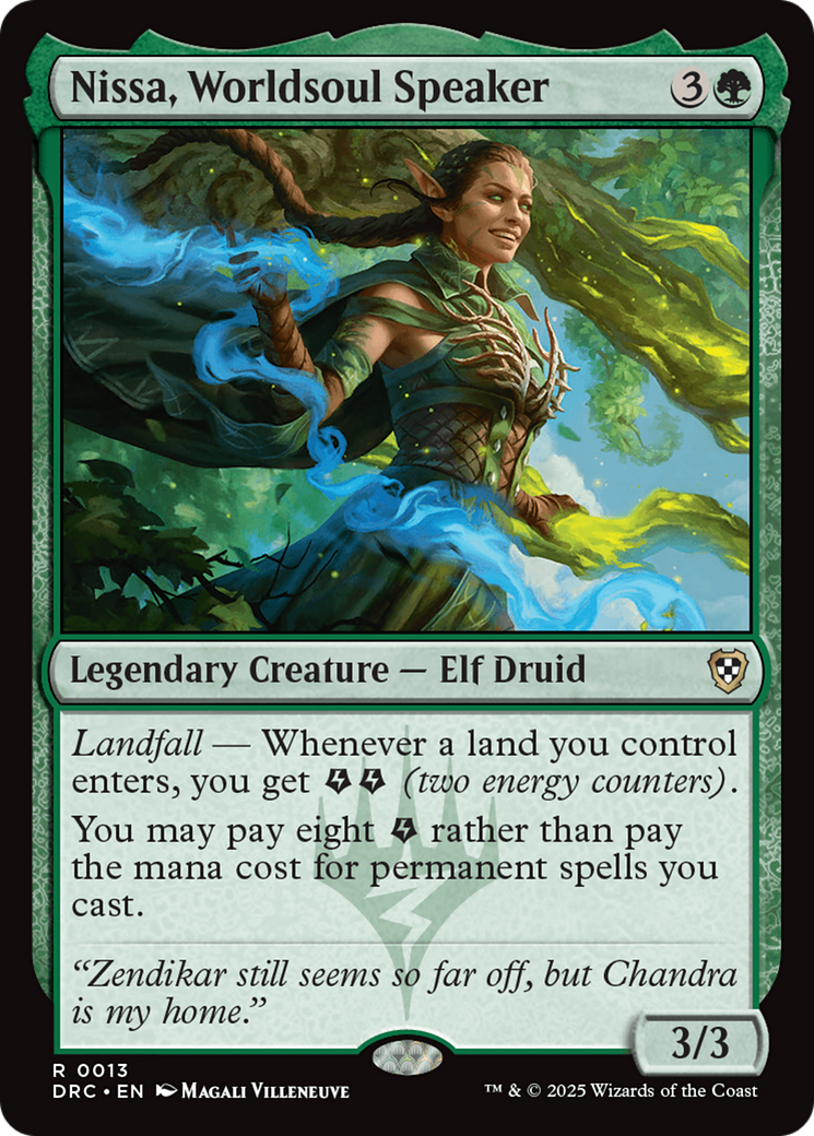 Nissa, Worldsoul Speaker [Aetherdrift Commander] | The Time Vault CA