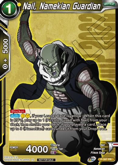 Nail, Namekian Guardian (P-397) [Promotion Cards] | The Time Vault CA